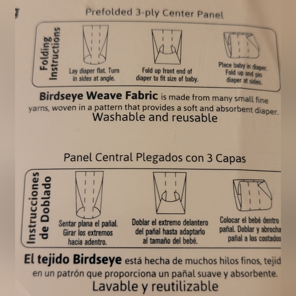 Gerber Cloth Diapers Organic 10 Pack - Picture 6 of 7